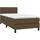 vidaXL Boxspringbett 100 x 200 cm Dunkelbraun