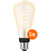 Philips Hue Filamentlampe White Ambiance Edison XL 5er-Pack