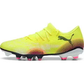Puma Future 8 Match Low FG/AG Unisex Fussballschuh, Yellow ALERT-PUMA Black-Sun Struck, 41