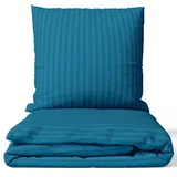 nyvi DreamScience Damast Petrol 200 x 200 cm + 2 x 80 x 80 cm