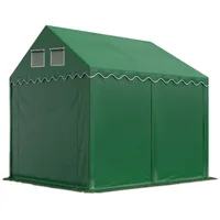 TOOLPORT Partyzelt 3,00 x 4,00 m dunkelgrün