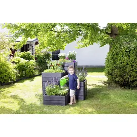 GARANTIA Ergo Quadro L 80 x 80 x 25 cm grau