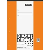 Brunnen Arbeitsblock Kieserblock A4 blanko Lineatur 14C, 1 Block