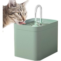Zhihui Katzenbrunnen, Automatischer 1,5-Liter-Trinkbrunnen für Katzen, Wiederaufladbarer, sicherer Trinkbrunnen für Katzen, kleine Hunde und Vögel