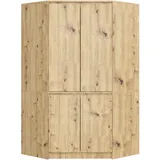 Akord Kleiderschrank Artisan Eiche 100 cm 4 Türen 6 Regalböden B100xH180xT50 cm