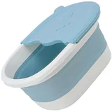 FRCOLOR 1stk Faltbares Kinderfußbad Kinder Fußwanne Reise-fußwanne Füße Waschen Fass Pediküre Schüssel Fußwaschbecken Wanne Für Füße Badeeimer Fußbecken Waschen Füße Wanne Tragbar Blue Pp