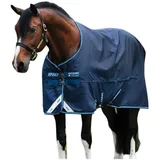Horseware Amigo Bravo 12 - Winterdecke oder Regendecke 160cm ohne Füllung navy/navy & white