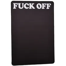 Mister Tee Fuck Off Desk Pad Schwarz