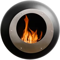 Cocoon Fires Vellum Ethanolkamin: Carbonstahl, schwarz