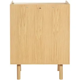 WoodMan Nice 75 x 95 x 45 cm Eichefarben / Braun