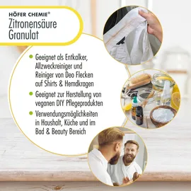 Höfer Chemie Zitronensäure Granulat 4 St.