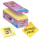 Post-it Post-it® Haftnotizen extrastark 654 gelb 14 Blöcke + GRATIS 2 Blöcke