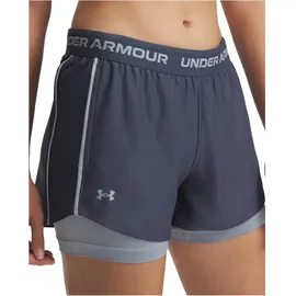 Under Armour Tech Play Up 2in1 Shorts Regular Grau XL