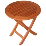 TPFGarden Gartentisch SALOS (Robuster Outdoor Gartentisch rund), Outdoor Esstisch, Terrassentisch, Hochwertige Verarbeitung braun