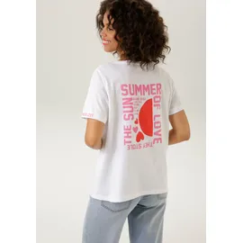Aniston CASUAL T-Shirt Rot/Weiß 40/42