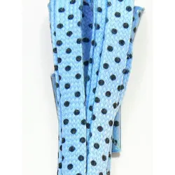 Schnürsenkel polka dots blue black 120cm