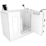 Sitzwanne Whirlpool Badewanne mit Tür S08WP-TH-C-R 110x68cm