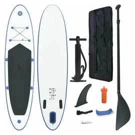 vidaXL SUP Board Set Aufblasbar 300 x 76 x 15 cm blau und weiß