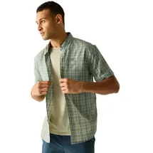 Regatta Begarno Kurzarmhemd - Arctic Check - XL