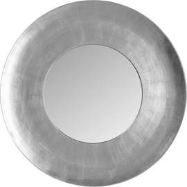 Kare-Design Wandspiegel, Silber, Ø108cm