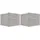 vidaXL Nachtschrank 2 Stk. 40 x 30 x 30 cm Betongrau