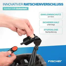 Fischer Fahrradhelm Urban Plus Atlanta S/M weiß schwarz