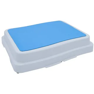 Spetebo Trittstufe weiß - 50 x 40 cm - stapelbar Tritthocker Badezimmer