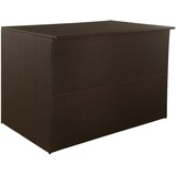 vidaXL Gartenbox Braun 150x100x100 cm Poly Rattan