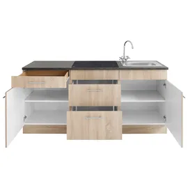 OPTIFIT Küchenzeile Mini 180 cm beige