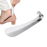 LOSOO Schuhlöffel aus Edelstahl | Schuhanzieher aus Metall Schuhanzieher aus Edelstahl,Tragbarer Reise-Schuhlöffel, Schuhlöffel für Männer, Frauen,