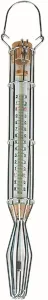 SCHNEIDER Thermometer, Aus verchromtem Draht, Füllstoff aus gefärbtem Weingeist, Messbereich: -10 bis +110°C, für Milch