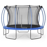 authentic sports & toys Springsafe Trampolin Colours 366 cm inkl. Sicherheitsnetz blau