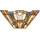 Elstead Lighting Tiffany-Glas Wandleuchte (B 40,6 cm) 41 cm türkis