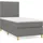 vidaXL Boxspringbett 100 x 200 cm Dunkelgrau