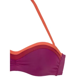 s.Oliver Bikini-Top Damen Orange/Mehrfarbig 36 Cup C