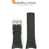 Hamilton Silikon/Kautschuk Digital Band-set Kautschuk-schwarz-34/26 H691.525.102 - schwarz