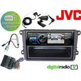 DSX JVC TFT Bluetooth DAB USB Radio für Transporter T5 Autoradio (Digitalradio (DAB), 45 W) schwarz