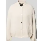 s.Oliver Relaxed Fit Blouson mit Allover-Muster, Kitt, 42