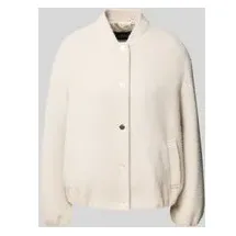 s.Oliver Relaxed Fit Blouson mit Allover-Muster, Kitt, 42
