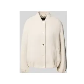 s.Oliver Relaxed Fit Blouson mit Allover-Muster, Kitt, 42