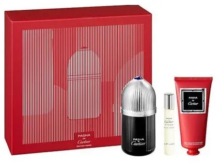 Set Cartier De Pasha Edition Noire Eau de Toilette 100 ml + Eau de Toilette 10 ml + Duschgel 100 ml