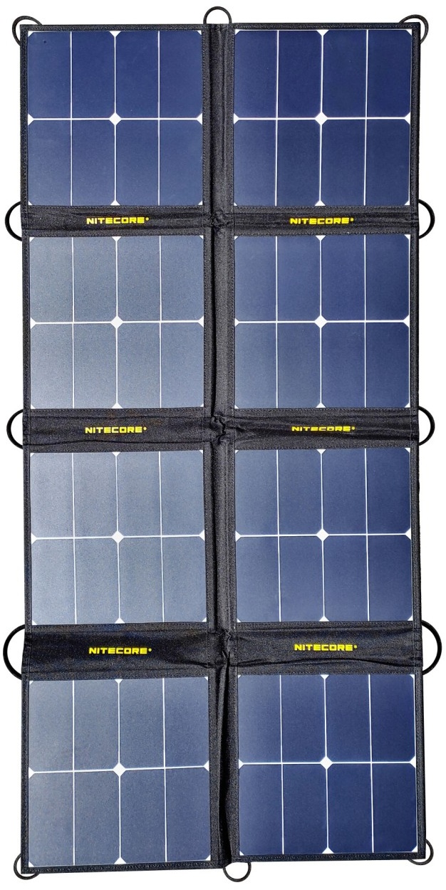 Nitecore FSP100 faltbares Solarpanel mit max. 100W, max. 3A Ausgang, mit USB-C, USB-A Ausgang