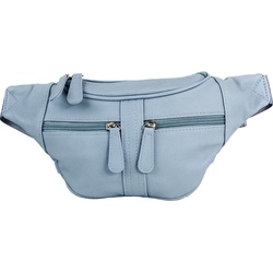 New Bags Gürteltasche OTD5023X New Bags Damen Hüfttasche Gürteltasche (Gürteltasche), Damen, Jugend Tasche beige, ca. 35cm x ca. 5cm blau|grau