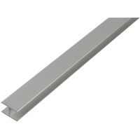 GAH Alberts Alberts H-Profil | selbstklemmend | Aluminium, silberfarbig