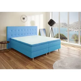 4mybaby GmbH Best For You Boxspringbett Rio 160x200 Blau, - Blau