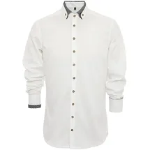 Gipfelstürmer Hemd 420004-4249 in weiß-schwarz | Gr.: 3XL