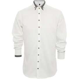 Gipfelstürmer Hemd 420004-4249 in weiß-schwarz | Gr.: 3XL