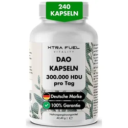 DAO DiAminOxidase 300.000 HDU Kapseln von XTRA FUEL 240 St