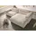 Massivmoebel24 Ecksofa 279x164x69 Cord elfenbein VALENCIA