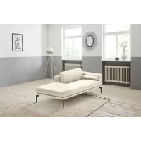 Ottomane EGOITALIANO "Masu, Design trifft super Sitzkomfort, mit toller Detailverarbeitung", beige (cremeweiß), B:182cm H:95cm T:97cm, Leder »BULL« (echtes Rindsleder). Geschliffenes, pigmentiertes und behandeltes Rindsleder mit einer Dicke von 1, 3-1, 5 mm. Dieses Leder zeigt eine ziemlich weiche Hand mit einem halb undurchsichtigen Aussehen. Es handelt sich um ein geschütztes Leder. Eine leichte Deckschicht schützt sie vor Flecken, ohne ihre ursprünglichen Eigenschaften zu verändern. Die geschützten Leder